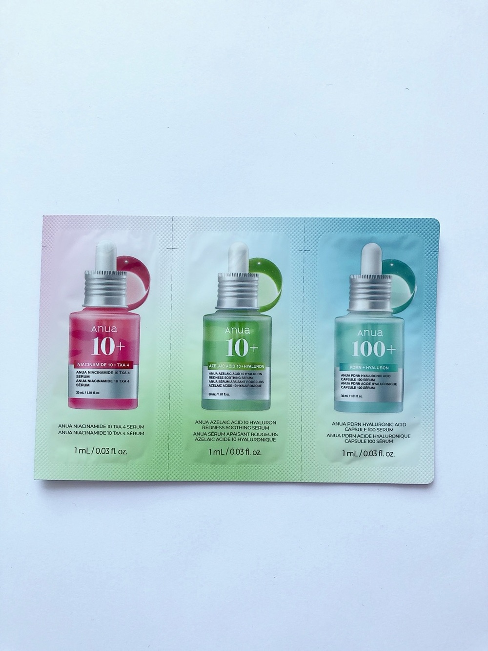 10/$10 Anua Niacinamide Serum trio